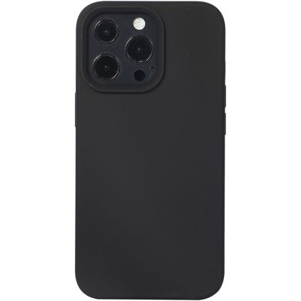 Mobigear Rubber Touch iPhone 14 Pro Siliconen Hoesje Backcover - Zwart