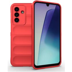 Mobigear Bumpy Samsung Galaxy A17 Hoesje Flexibel TPU Backcover - Rood