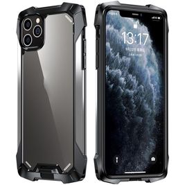Mobigear Metal Tough iPhone 12 Mini Hoesje Hardcase Backcover Shockproof - Zilver