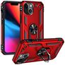 Mobigear Armor Ring iPhone 14 Hoesje Hardcase Backcover Shockproof met Ringhouder - Rood
