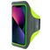 Mobiparts Comfort Fit Telefoonhouder Hardlopen iPhone 13 Mini Sport Hoesje Neopreen Sportarmband - Neon Green