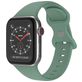 Mobigear Sport Dual Siliconen Apple Watch Bandje Druksluiting - 42/41/40/38 mm - Avocado