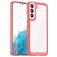 Mobigear Crystal Samsung Galaxy S23 Ultra Hoesje Hardcase Backcover - Transparant / Rood