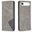 Mobigear Rhombus Slim iPhone Air Hoesje Bookcase - Grijs