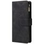 Mobigear Zipper Samsung Galaxy A51 Hoesje Bookcase Portemonnee - Zwart