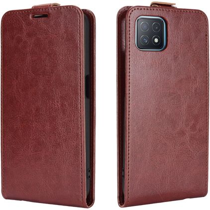 Mobigear OPPO A73 5G Hoesje Flipcase - Bruin