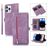 Mobigear Zipper iPhone 14 Pro Hoesje Bookcase Portemonnee - Paars