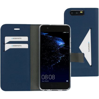 Mobiparts Classic Wallet Huawei P10 Hoesje Bookcase Portemonnee - Blauw