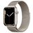 Mobigear Loop Milanese Apple Watch Bandje Magneetsluiting - 42/41/40/38 mm - Sterrenlicht