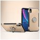 Mobigear Armor Ring iPhone XR Hoesje Hardcase Backcover Shockproof met Ringhouder - Goud