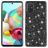Mobigear Glitter Samsung Galaxy A73 Hoesje Hardcase Backcover - Zwart