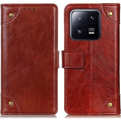 Mobigear Ranch Xiaomi 13 Hoesje Bookcase Portemonnee - Bruin