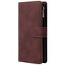 Mobigear Zipper Samsung Galaxy A51 Hoesje Bookcase Portemonnee - Bruin