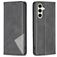 Mobigear Rhombus Slim Samsung Galaxy S23 FE Hoesje Bookcase - Zwart