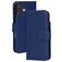 Mobiparts Wallet iPhone 17 Hoesje Echt Leer Bookcase Portemonnee - Blauw