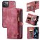 Caseme 008 iPhone 13 Mini Hoesje Uitneembare 2in1 Bookcase Portemonnee - Rood