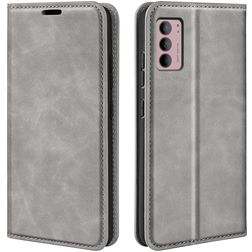 Mobigear Retro Slim Motorola Moto G42 Hoesje Bookcase Portemonnee - Grijs