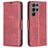 Mobigear Excellent Samsung Galaxy S24 Ultra Hoesje Bookcase Portemonnee - Rood