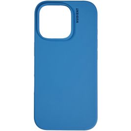 Nudient Base iPhone 16 Pro Max Siliconen Hoesje Backcover - Vibrant Blue