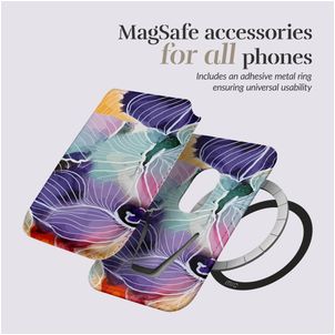 MIO Pasjeshouder - 3 Pasjes - MagSafe Compatible - Flowers