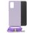 Mobilize Lanyard Gelly Samsung Galaxy A13 4G Flexibel TPU Hoesje met koord - Pastel Purple