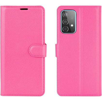 Mobigear Classic Samsung Galaxy A52 Hoesje Bookcase Portemonnee - Roze