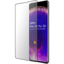 Mobiparts Curved OPPO Find X5 Pro Glazen Screenprotector - Case Friendly - Zwart