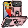 Mobigear Armor Ring iPhone 18 Pro Max Hoesje Hardcase Backcover Shockproof met Ringhouder - Roségoud