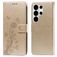Mobigear Flowers Samsung Galaxy S26 Ultra Hoesje Bookcase Portemonnee - Goud