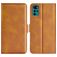 Mobigear Slim Magnet Motorola Moto G22 Hoesje Bookcase Portemonnee - Cognac