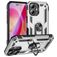 Mobigear Armor Ring iPhone 16 Plus Hoesje Hardcase Backcover Shockproof met Ringhouder - Zilver