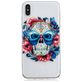 Mobigear Design iPhone XS Max Hoesje Flexibel TPU Backcover - Skull