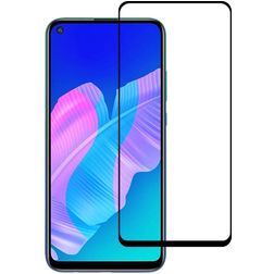 Mobigear Premium Huawei P40 Lite E Glazen Screenprotector - Case Friendly - Zwart