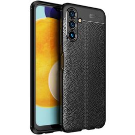 Mobigear Luxury Samsung Galaxy A13 5G Hoesje Flexibel TPU Backcover - Zwart