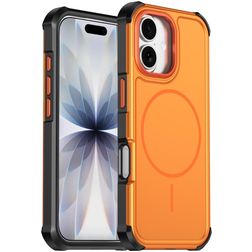 Mobigear Airbag Shockproof iPhone 17 MagSafe Hoesje Hardcase Backcover Shockproof - Oranje