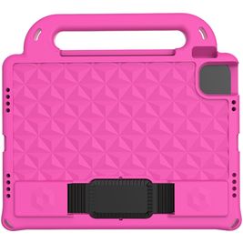 Mobigear Diamond iPad Pro 11 Inch (2021) Kinder Tablethoes met Handvat - Roze