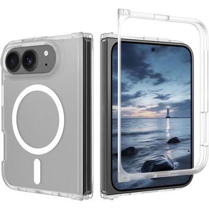 Mobigear Shockproof Doorzichtig iPhone Duo MagSafe Hoesje Hardcase Backcover - Transparant