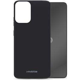 Mobilize Rubber Gelly Motorola Moto E14 Hoesje Flexibel TPU Backcover - Zwart