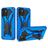 Mobigear Armor Stand Samsung Galaxy A03 Hoesje Hardcase Backcover Shockproof met Standaard - Blauw