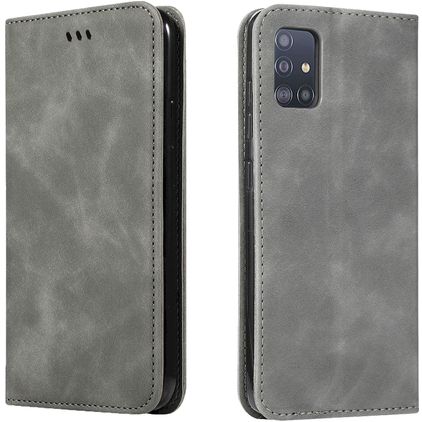 Mobigear Retro Slim Samsung Galaxy A71 Hoesje Bookcase Portemonnee - Zwart
