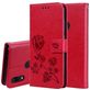 Mobigear Roses Xiaomi Redmi Note 7 Hoesje Bookcase Portemonnee - Magenta