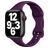 Mobigear Sport Slim Siliconen Apple Watch Bandje Druksluiting - 42/41/40/38 mm - Paars