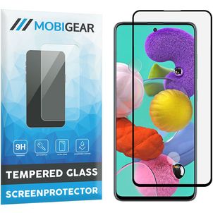 Mobigear Premium Samsung Galaxy A51 5G Glazen Screenprotector - Case Friendly - Zwart