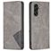 Mobigear Rhombus Slim Samsung Galaxy A35 Hoesje Bookcase - Grijs