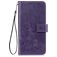 Mobigear Clover Samsung Galaxy A21s Hoesje Bookcase Portemonnee - Paars