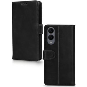 Mobilize Premium Gelly Samsung Galaxy S25 Edge Hoesje Bookcase Portemonnee - Zwart
