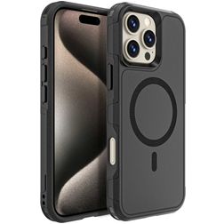 Mobigear Traveller iPhone 16 Pro Max MagSafe Hoesje Hardcase Backcover Shockproof - Zwart