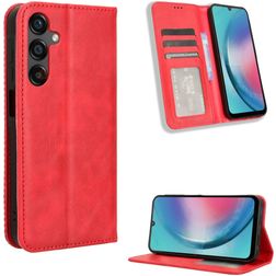 Mobigear Sensation Samsung Galaxy M55 Hoesje Bookcase Portemonnee - Rood