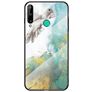 Mobigear Marble Glass Huawei P40 Lite E Hoesje Gehard Glas Backcover - Duif