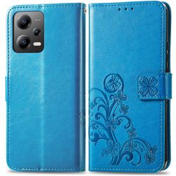 Mobigear Clover POCO X5 Hoesje Bookcase Portemonnee - Blauw